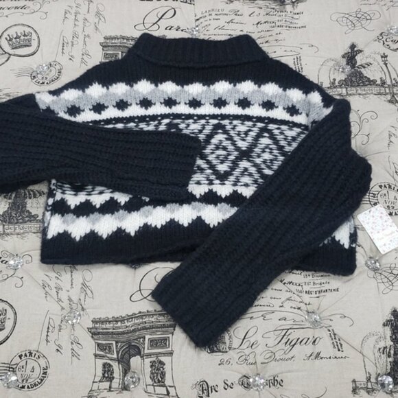 Free People Alpine Crop Mock Neck Sweater - Picture 4 of 9